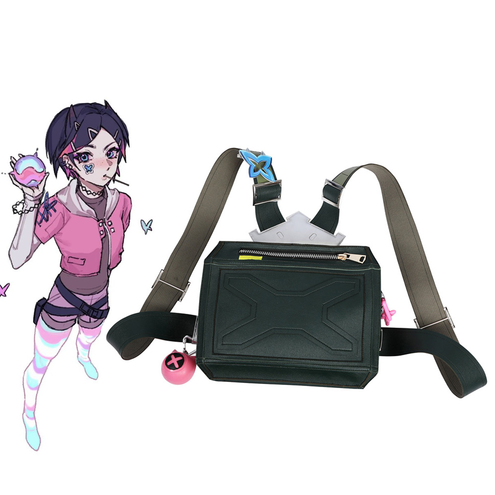 VALORANT CLOVE Pink Cosplay Backpack Prop