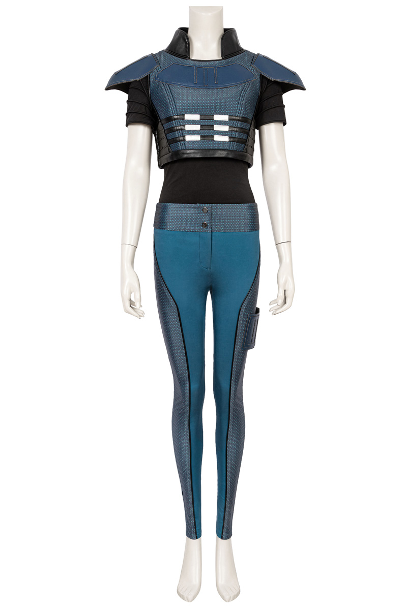 Movie Star Wars The Mandalorian Cosplay Costumes Gina Carano Suit