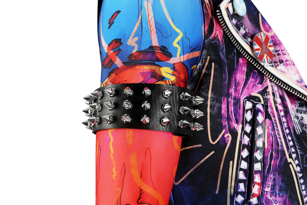 Spider-Man: Across The Spider-Verse Spider-Punk Hobart 'Hobie' Brown  Cosplay Costume Halloween Costume Sets DC Movie 5200