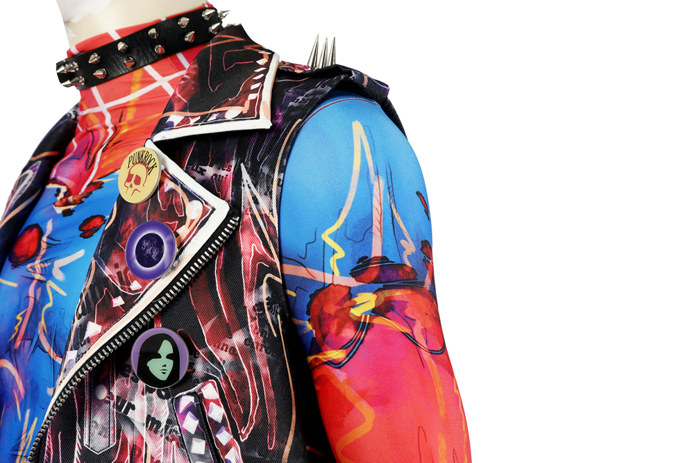 Spider-Man: Across The Spider-Verse Spider-Punk Hobart 'Hobie' Brown  Cosplay Costume Halloween Costume Sets DC Movie 5200