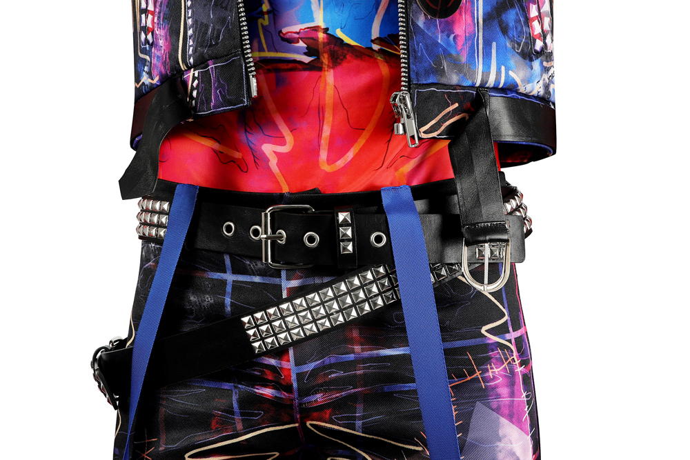 Spider-Man: Across The Spider-Verse Spider-Punk Hobart 'Hobie' Brown  Cosplay Costume Halloween Costume Sets DC Movie 5200