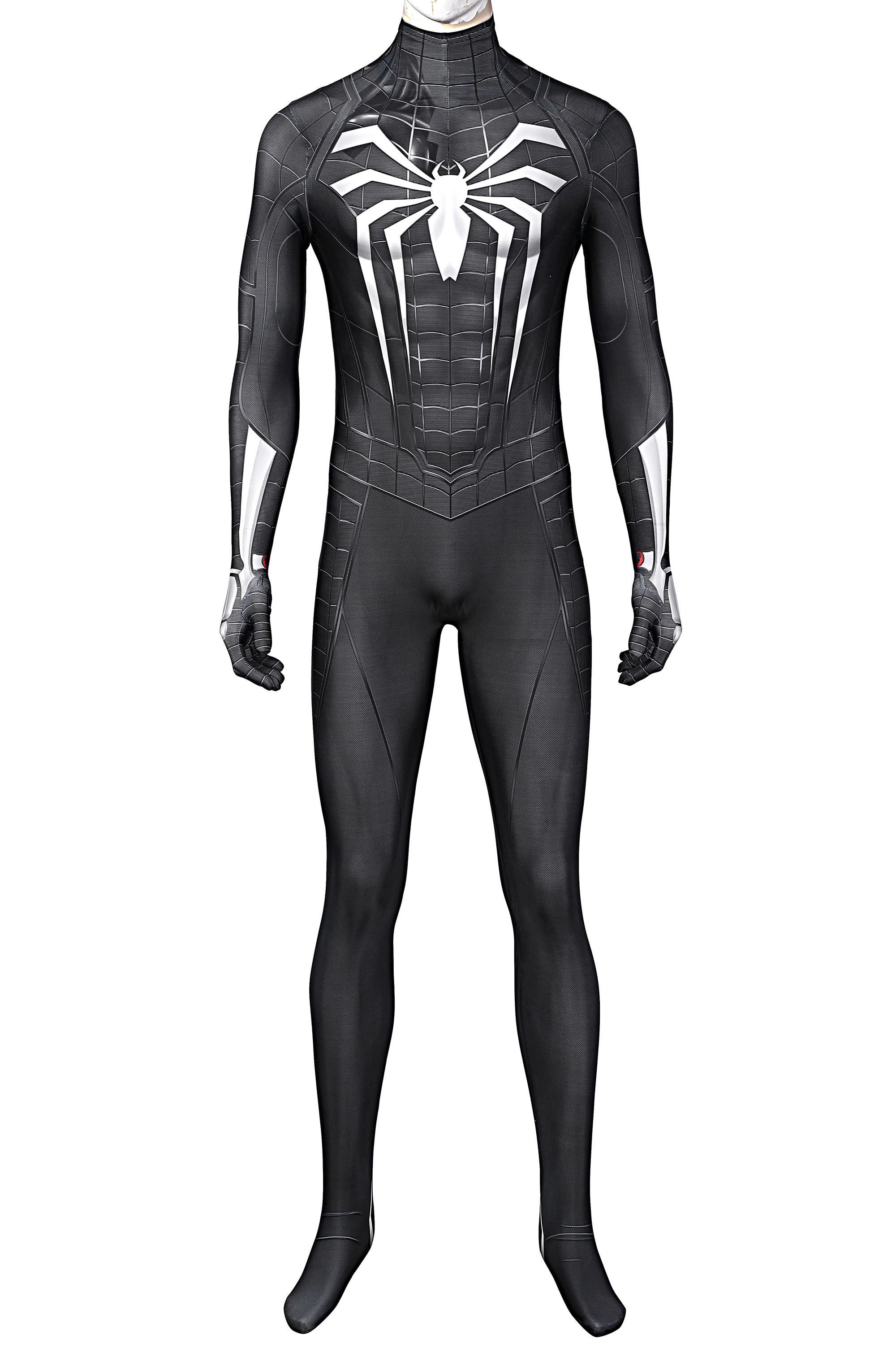 Movie Symbiote Black Suit Spider-Man in Marvel's Spider Man Miles Morales PS5 Cosplay Costume Halloween Costume Sets J21039BA 