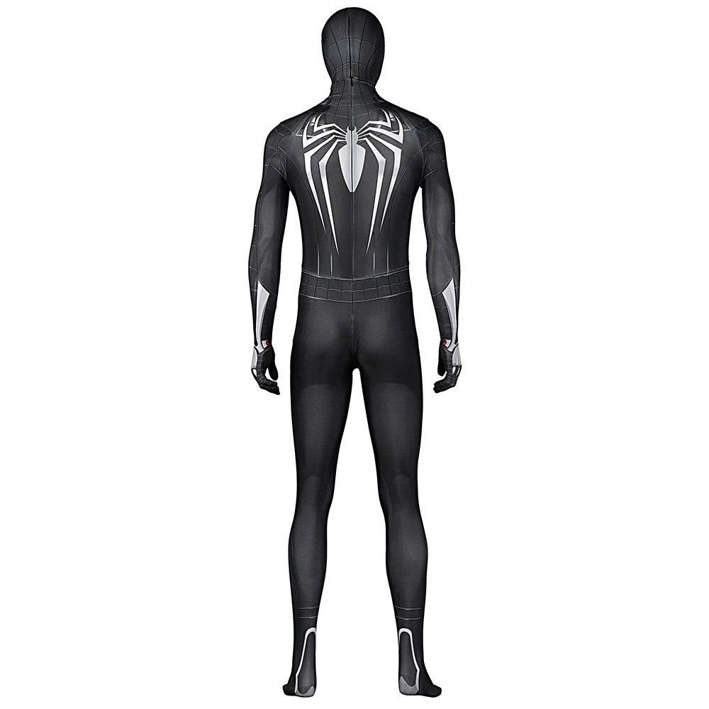 Movie Symbiote Black Suit Spider-Man in Marvel's Spider Man Miles Morales PS5 Cosplay Costume Halloween Costume Sets J21039BA 