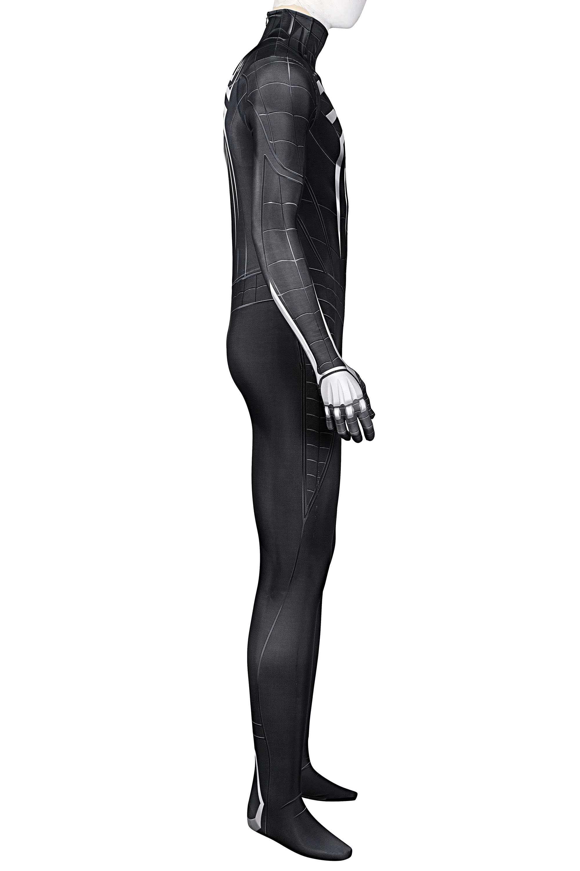 Movie Symbiote Black Suit Spider-Man in Marvel's Spider Man Miles Morales PS5 Cosplay Costume Halloween Costume Sets J21039BA 