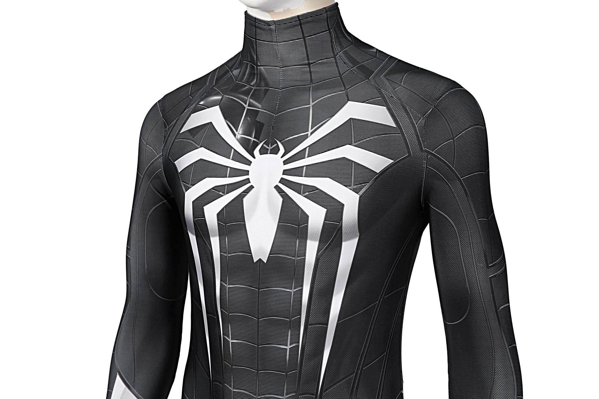 Movie Symbiote Black Suit Spider-Man in Marvel's Spider Man Miles Morales PS5 Cosplay Costume Halloween Costume Sets J21039BA 