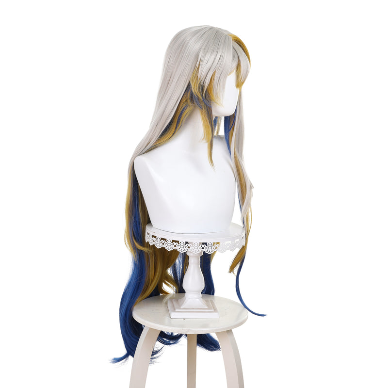 Game Arknights Shu Long Gradient Color Cosplay Wig