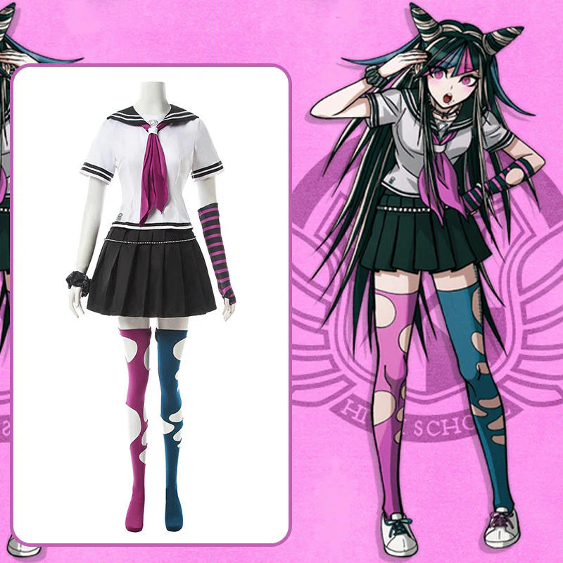Danganronpa Dangan Ronpa 2: Goodbye Despair Ibuki Mioda Halloween Cosplay Costume