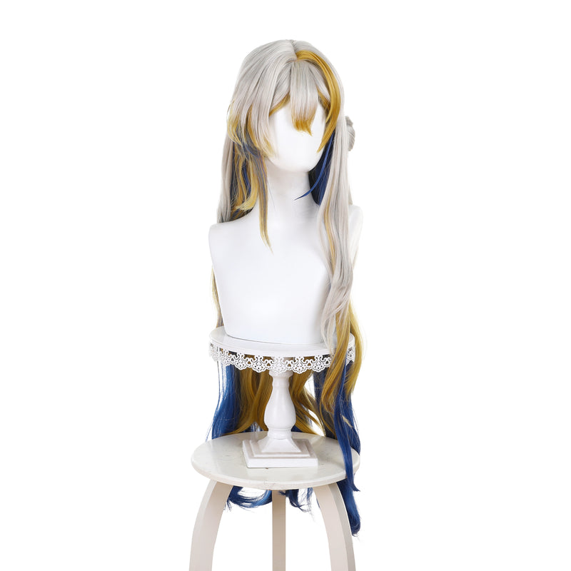 Game Arknights Shu Long Gradient Color Cosplay Wig