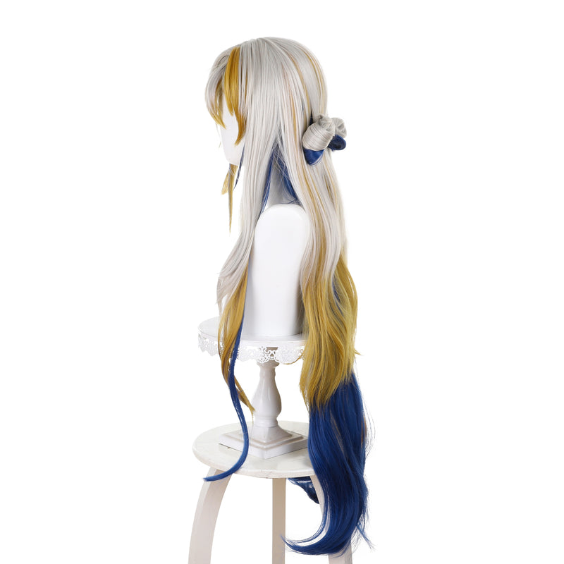 Game Arknights Shu Long Gradient Color Cosplay Wig
