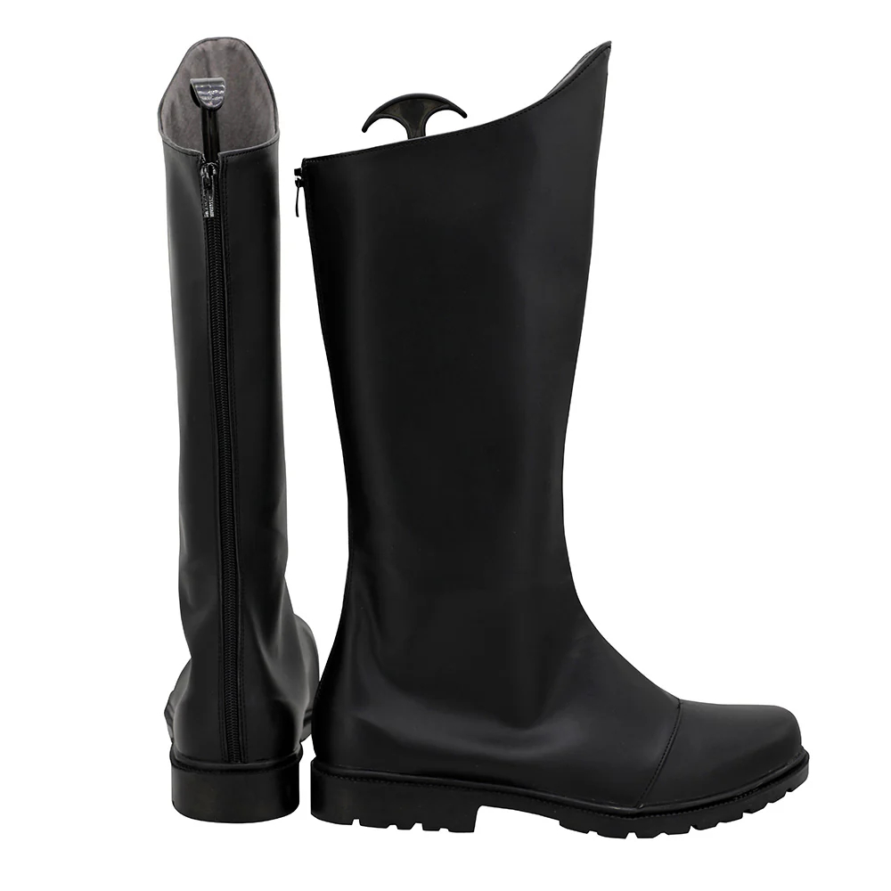 JoJo's Bizarre Adventure Jotaro Kujo Star Platinum Black Shoes Cosplay Boots