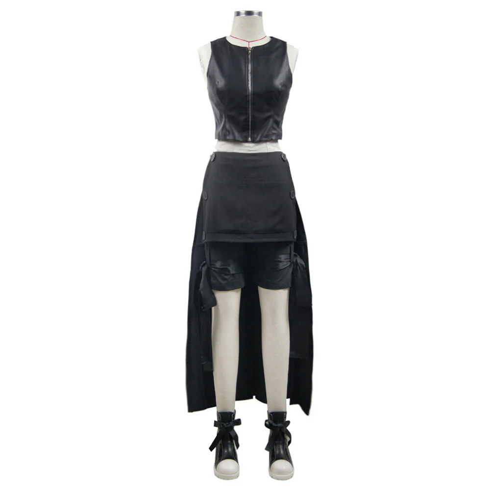 Final Fantasy VII: Advent Children Tifa Lockhart Black Cosplay Costume