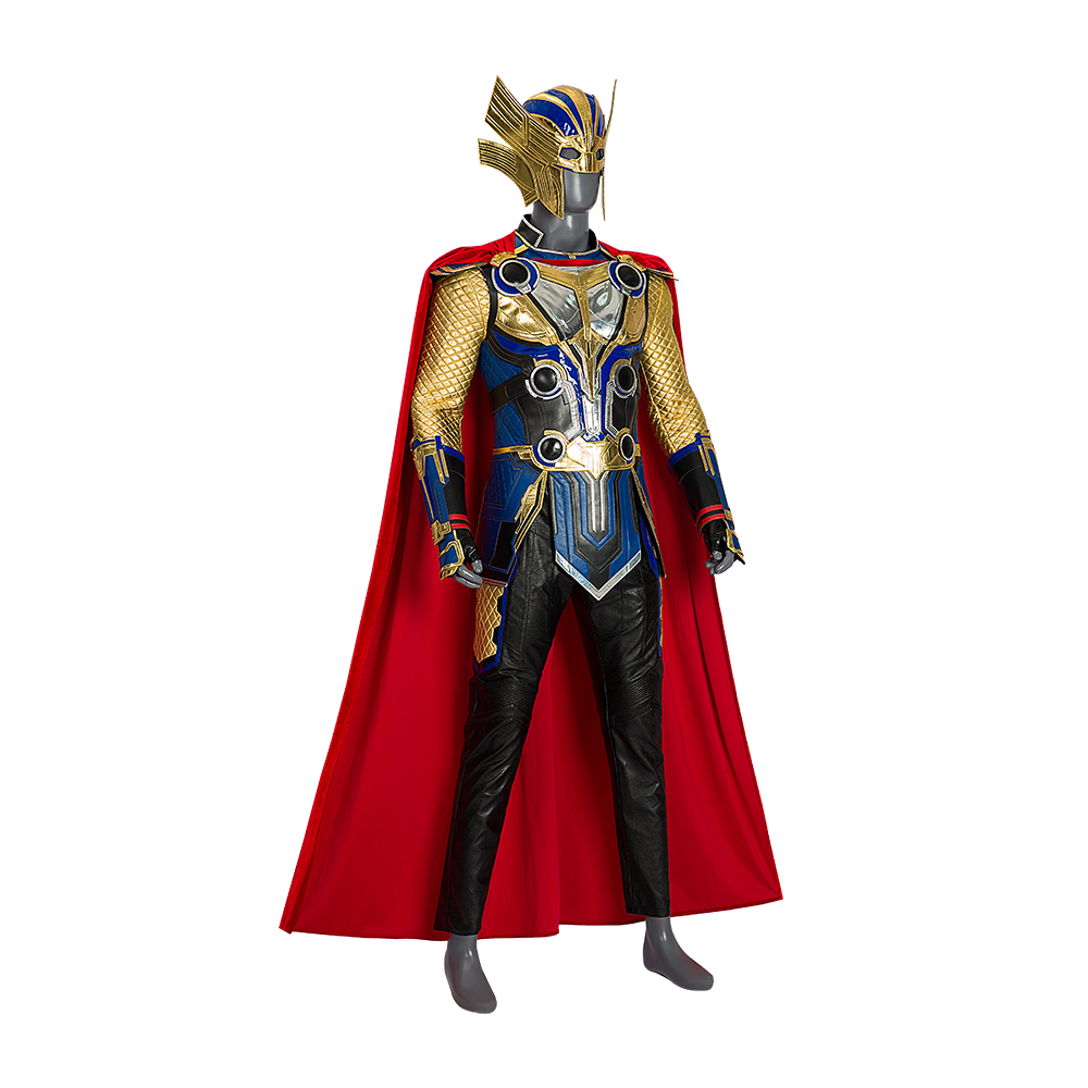 Full Set Thor Love And Thunder Thor Odinson Long Sleeves Version Halloween Cosplay Costume Full Set M20220553