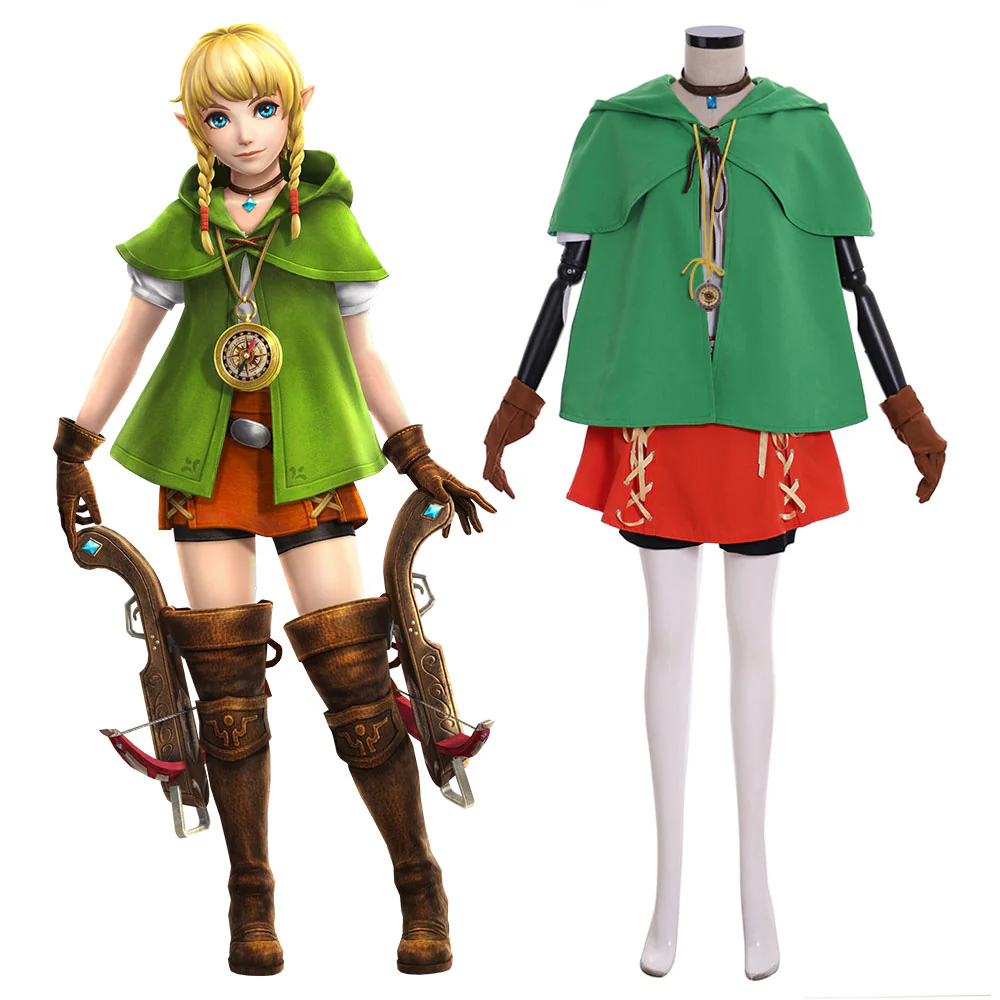 The Legend of Zelda: Breath Of The Wild Hyrule Warriors Linkle Cosplay Costume
