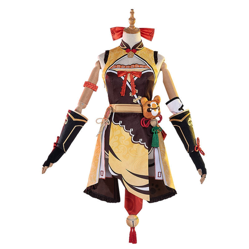 Game Genshin Impact Xiangling Fullset Cosplay Costumes