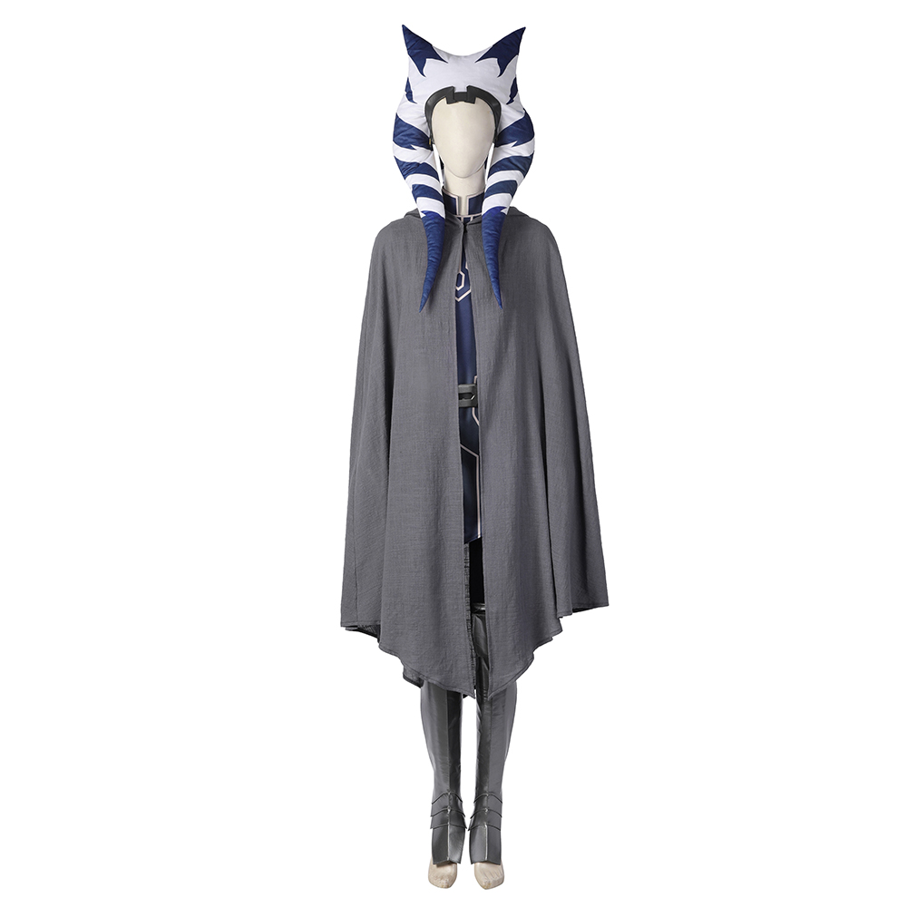 Movie Star Wars Clone Ahsoka Full Set Outfits Halloween Cosplay Costume