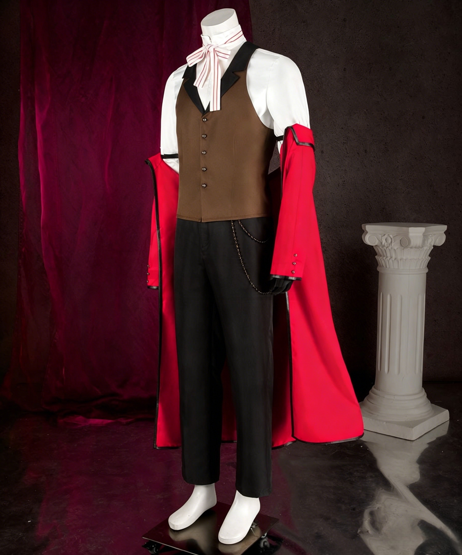 Black Butler Grell Sutcliff Red Butler Shinigami Cosplay Costume
