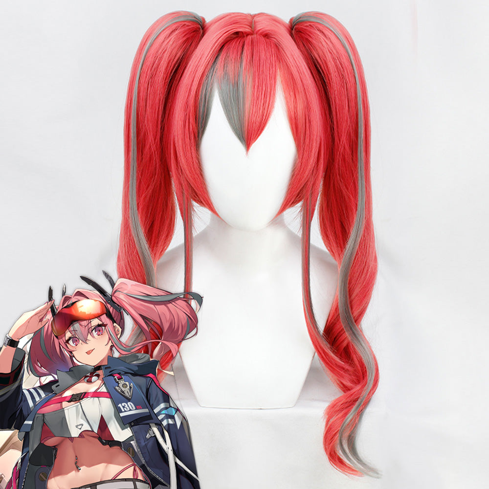 Azur Lane Bremerton Cosplay Wig Grey Pink