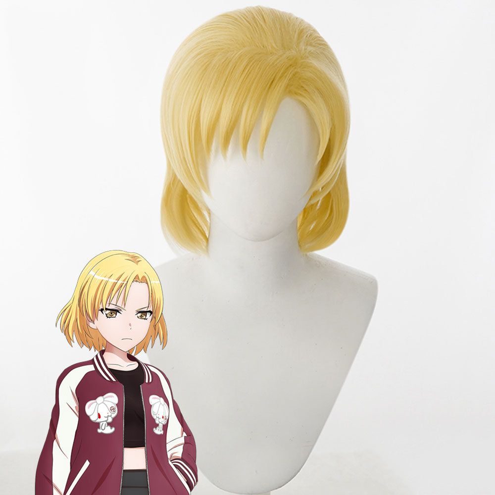 BanG Dream! RAS RAISE A SUILEN Satou Masuki MASKING Golden Cosplay Wig