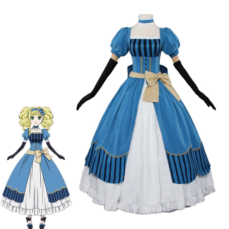Black Butler Elizabeth Midford Blue Cosplay Costumes
