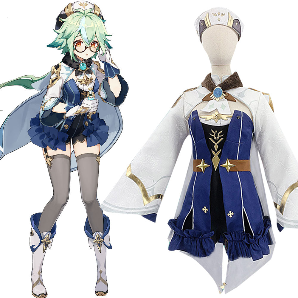 Genshin Impact Sucrose Halloween Cosplay Costume