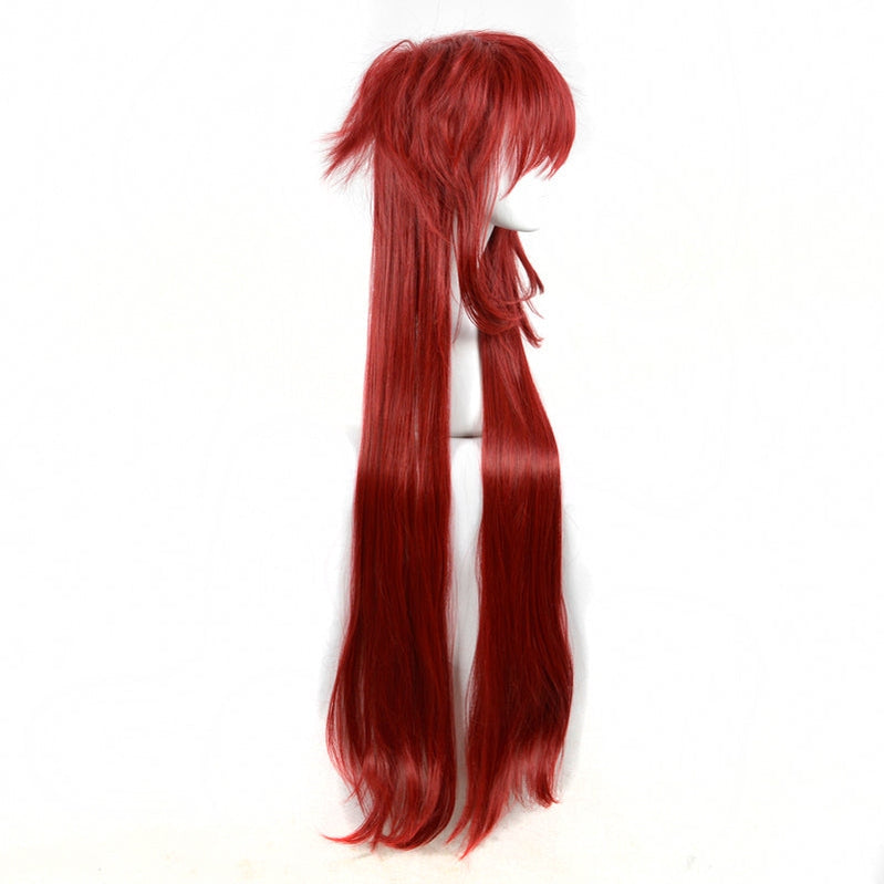 Anime Black Butler Grell Sutcliff Long Dark Red Cosplay Wigs