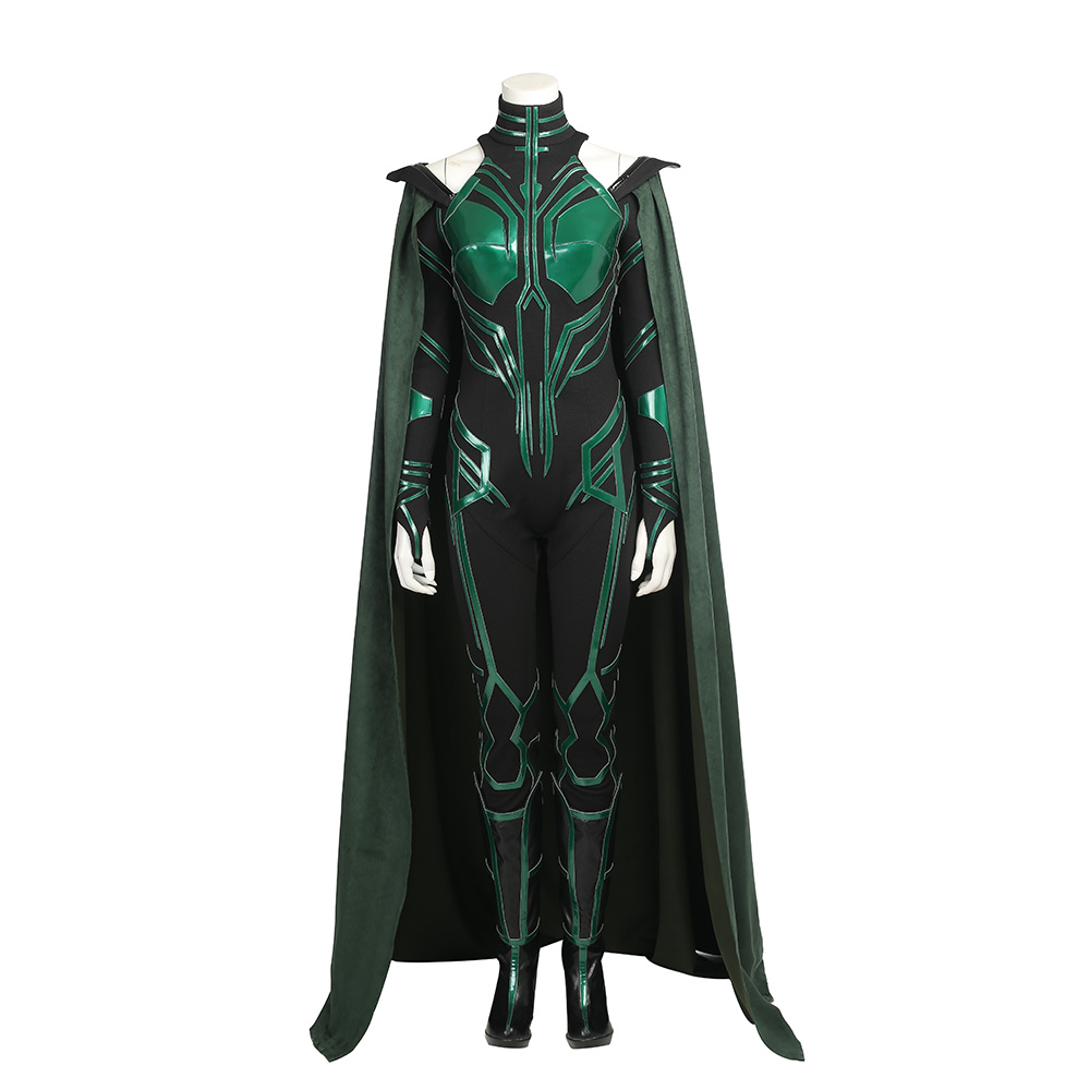 Marvel Movie Thor 3 Ragnarok Hela Cosplay Costume Cosplay Jumpsuit Halloween Outfit Custom Made M20170163-A