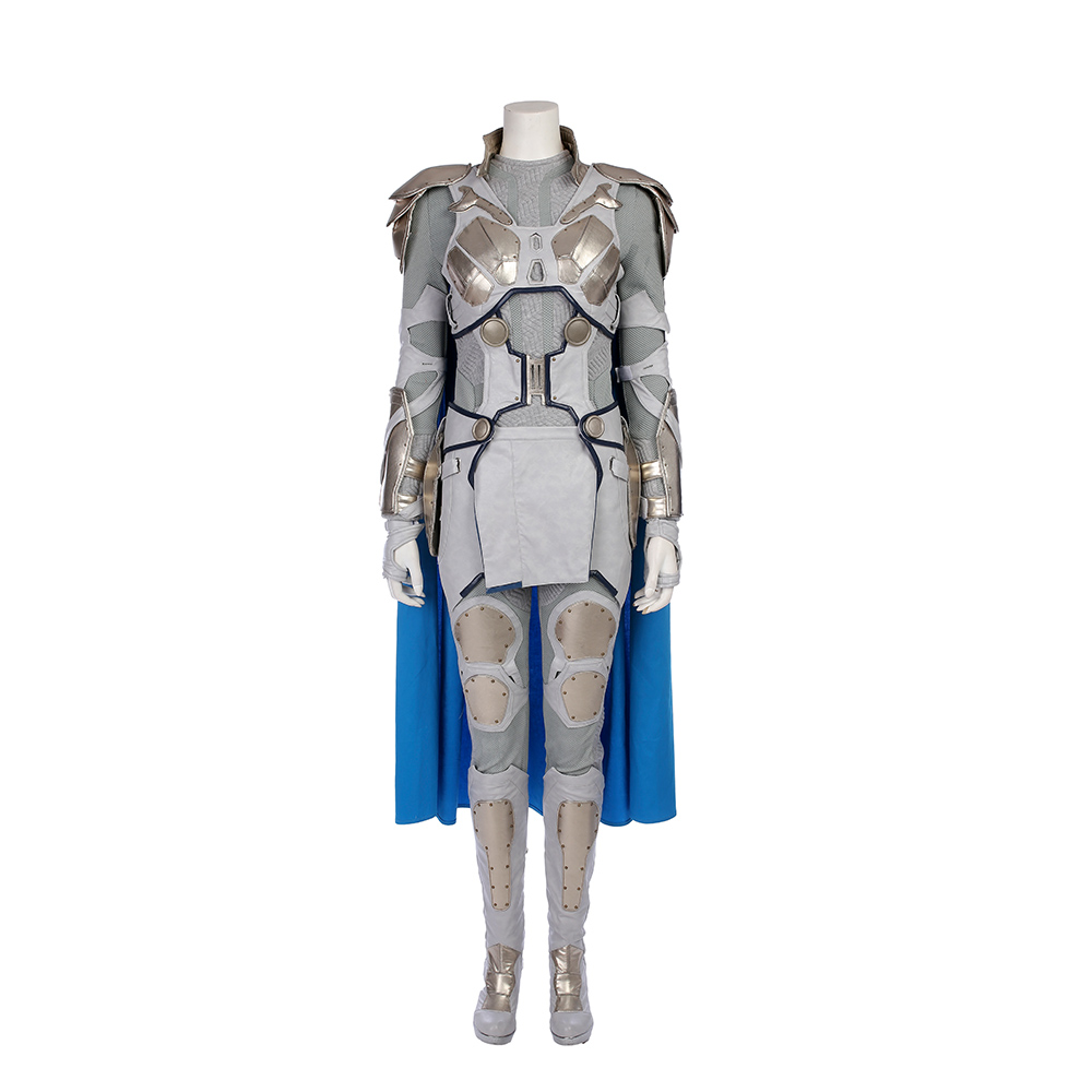 Marvel Movie Thor Ragnarok Valkyrie White War Armor Cosplay Costume  M20170176