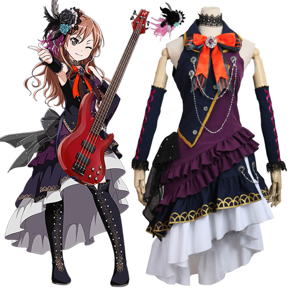 BanG Dream! Roselia Imai Lisa BLACK SHOUT Cosplay Costume