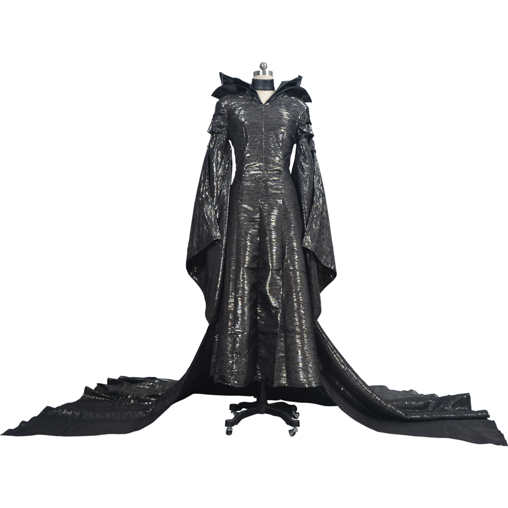 Movie Maleficent Cosplay Costume Angelina Jolie Dress Version B Halloween Carnival Costumes M20150078 