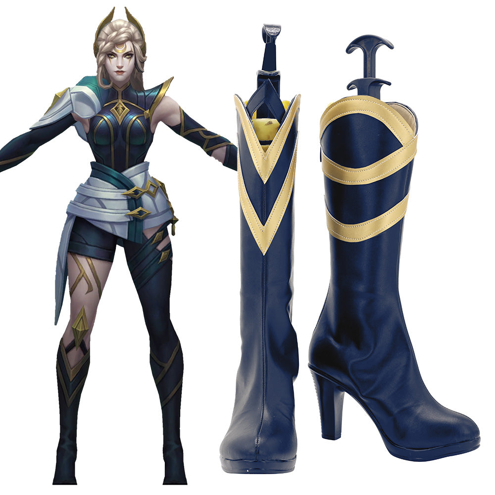  LOL League of Legends Sentinel Diana Cosplay Shoes Boots Halloween 