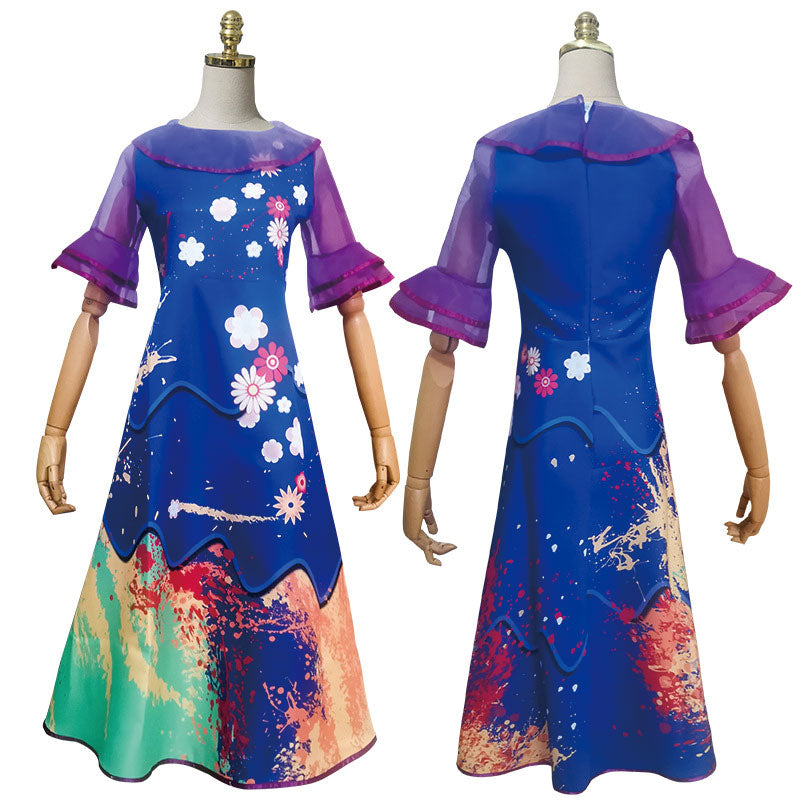 Encanto Isabela Madrigal Kids Dress Cosplay Costumes