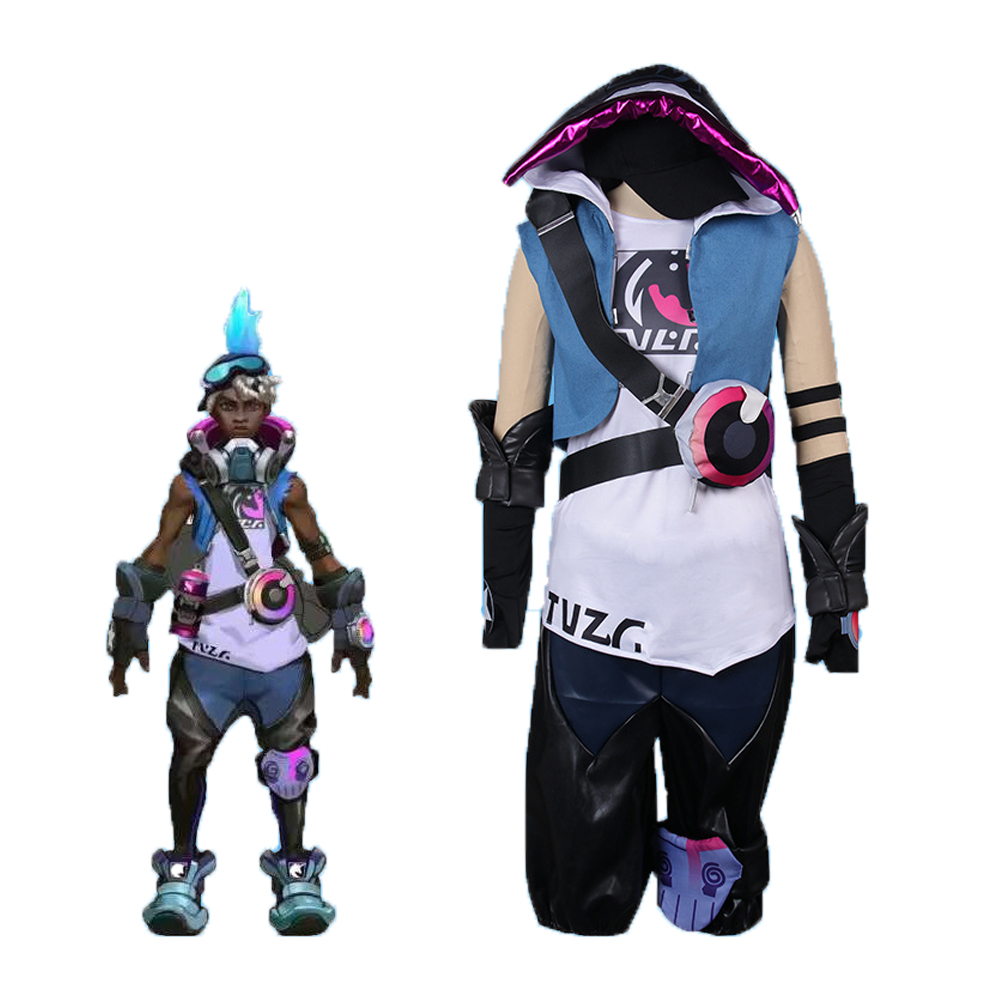 Game LOL League of Legends Ekko Cosplay Costume DAX