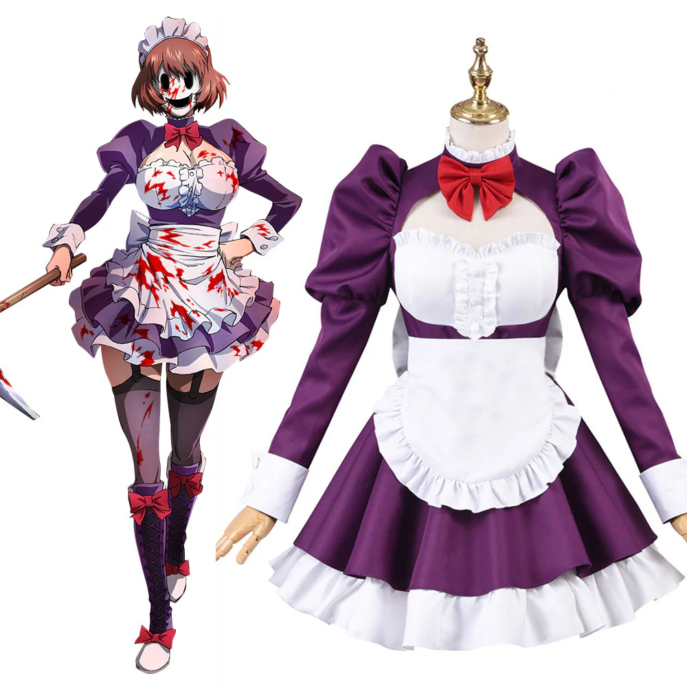 High-Rise Invasion Maid Mask Cosplay Costume
