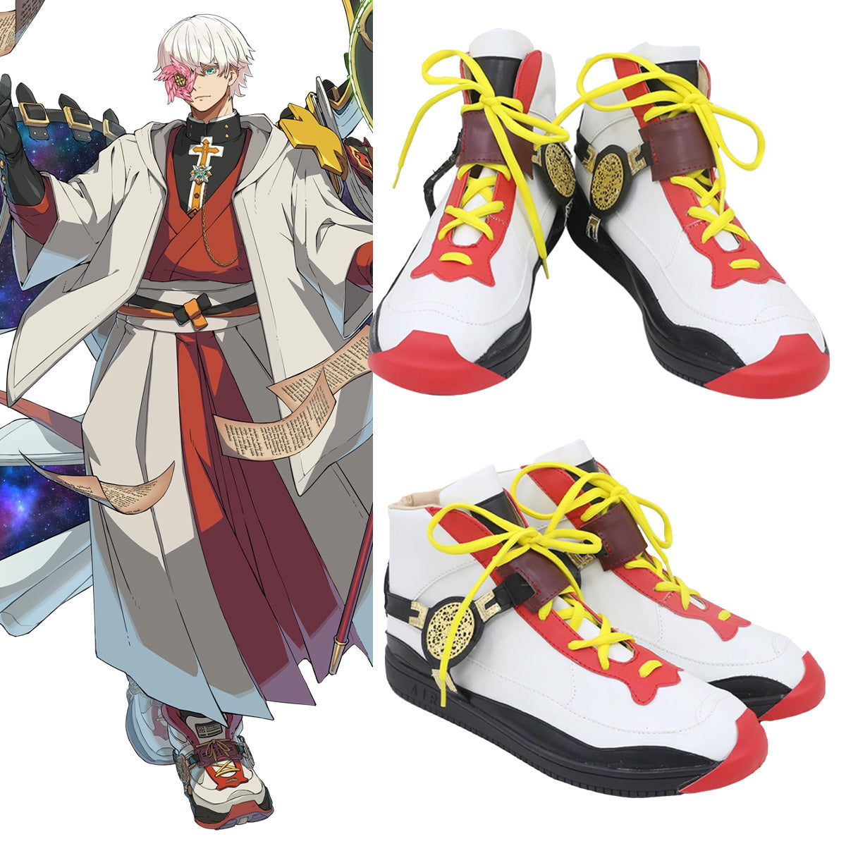 Guilty Gear Strive Asuka Black Cosplay Shoes