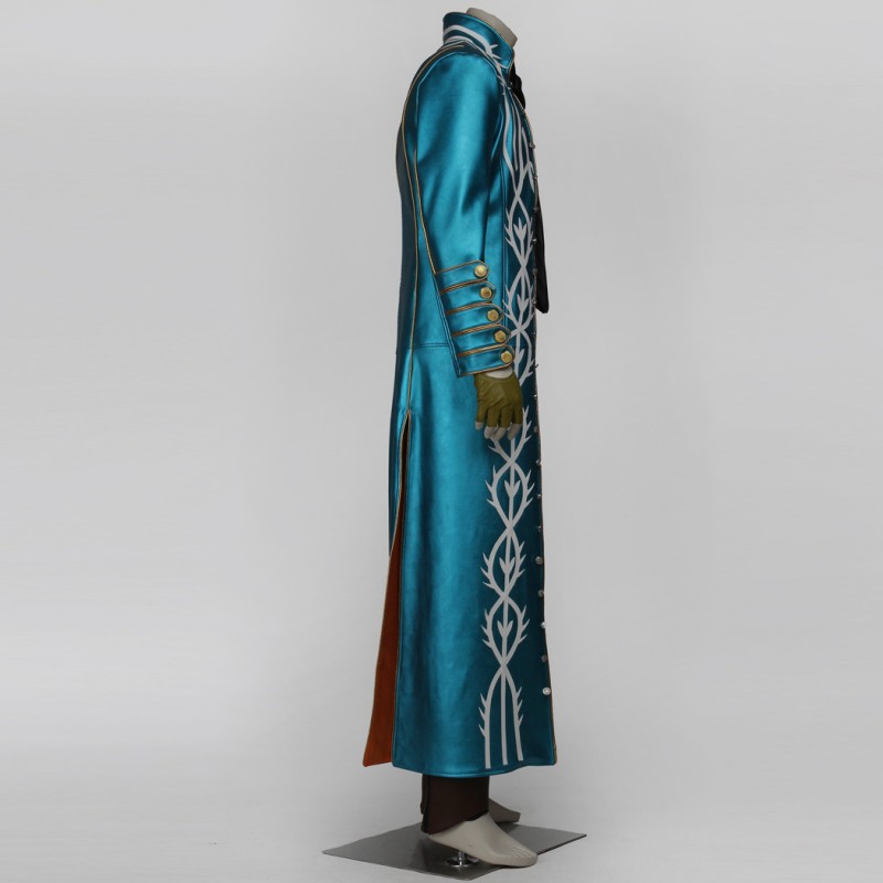 Devil May Cry 3 Vergil Costumes DMC Halloween Cosplay Suit
