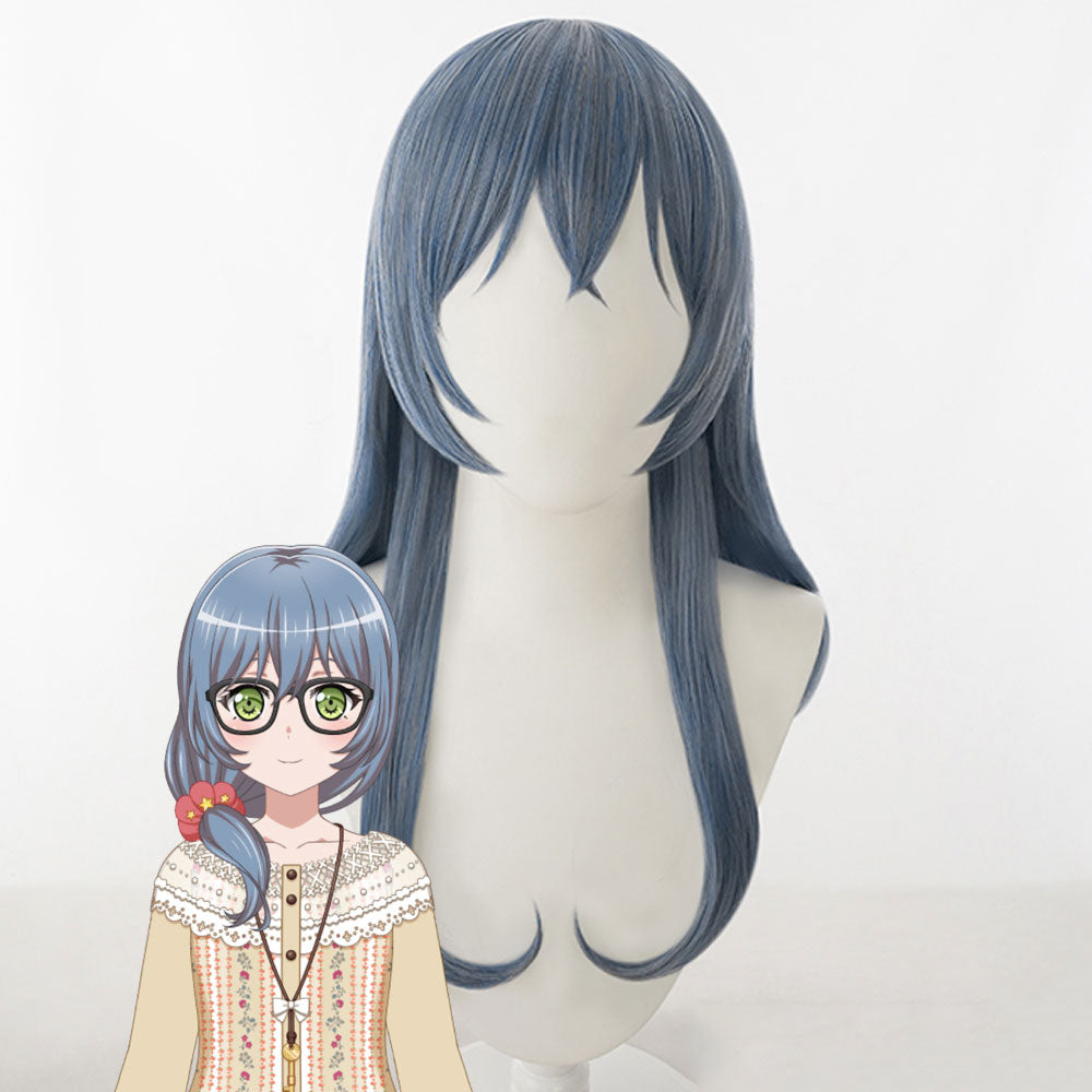 BanG Dream! RAS RAISE A SUILE Asahi Rokka LOCK Blue Cosplay Wig