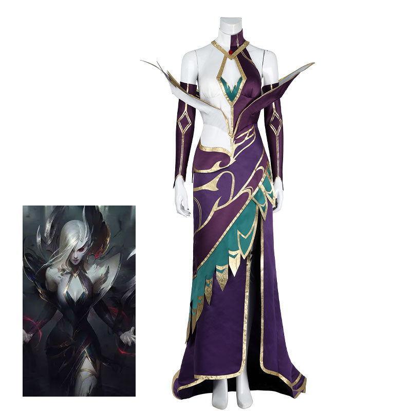 Game League of Legends Coven Morgana Premium Edition Cosplay Costumes