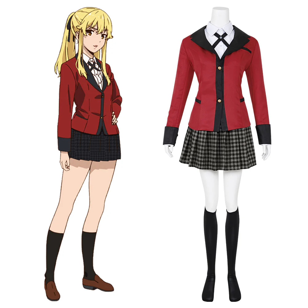 Kakegurui Compulsive Gambler Saotome Meari Cosplay Costume