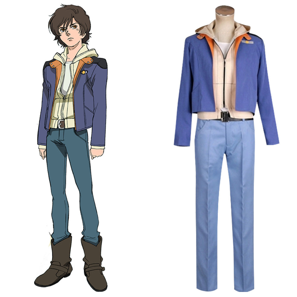 Anime Gundam Unicorn Banagher Links Cosplay Costume Halloween