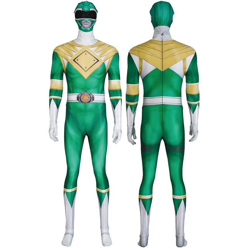 Mighty Morphin Power Rangers Yamato Tribe Knight Burai Dragon Ranger Green Ranger Cosplay Costumes
