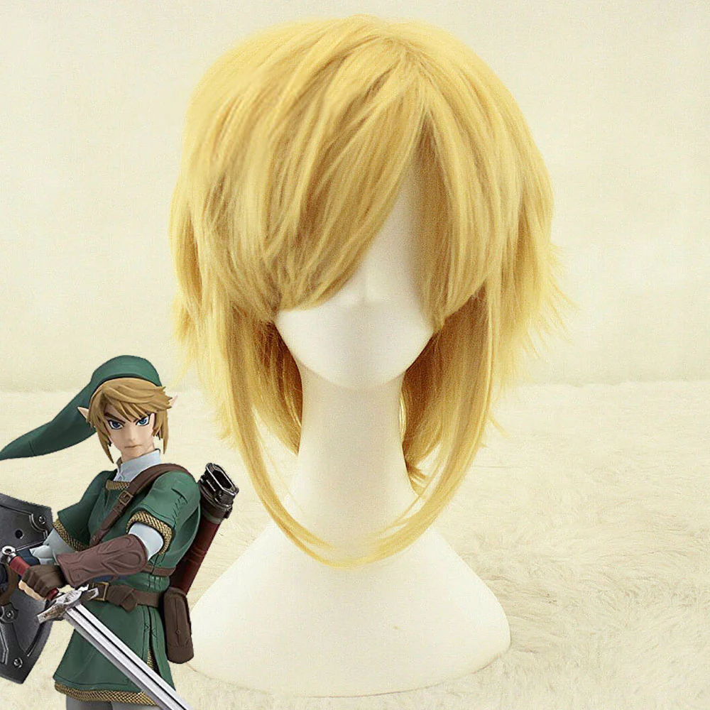 Golden Cosplay Wig The Legend of Zelda Link