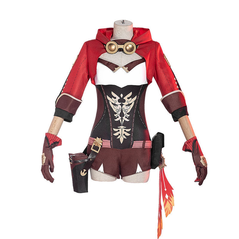 Game Genshin Impact Amber Fullset Cosplay Costumes