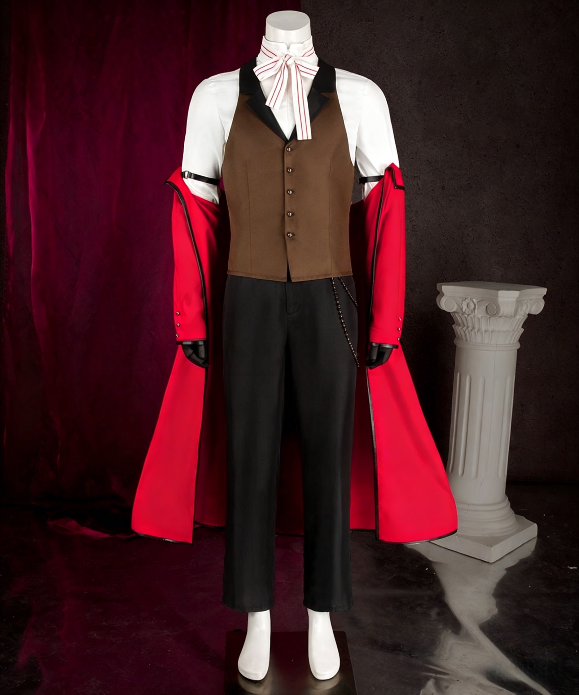 Black Butler Grell Sutcliff Red Butler Shinigami Cosplay Costume