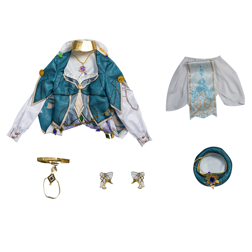 Lisa Minz Anime Costumes  Genshin Impact Lisa Cosplay Costume Halloween Party Dresses Novelty Accessories