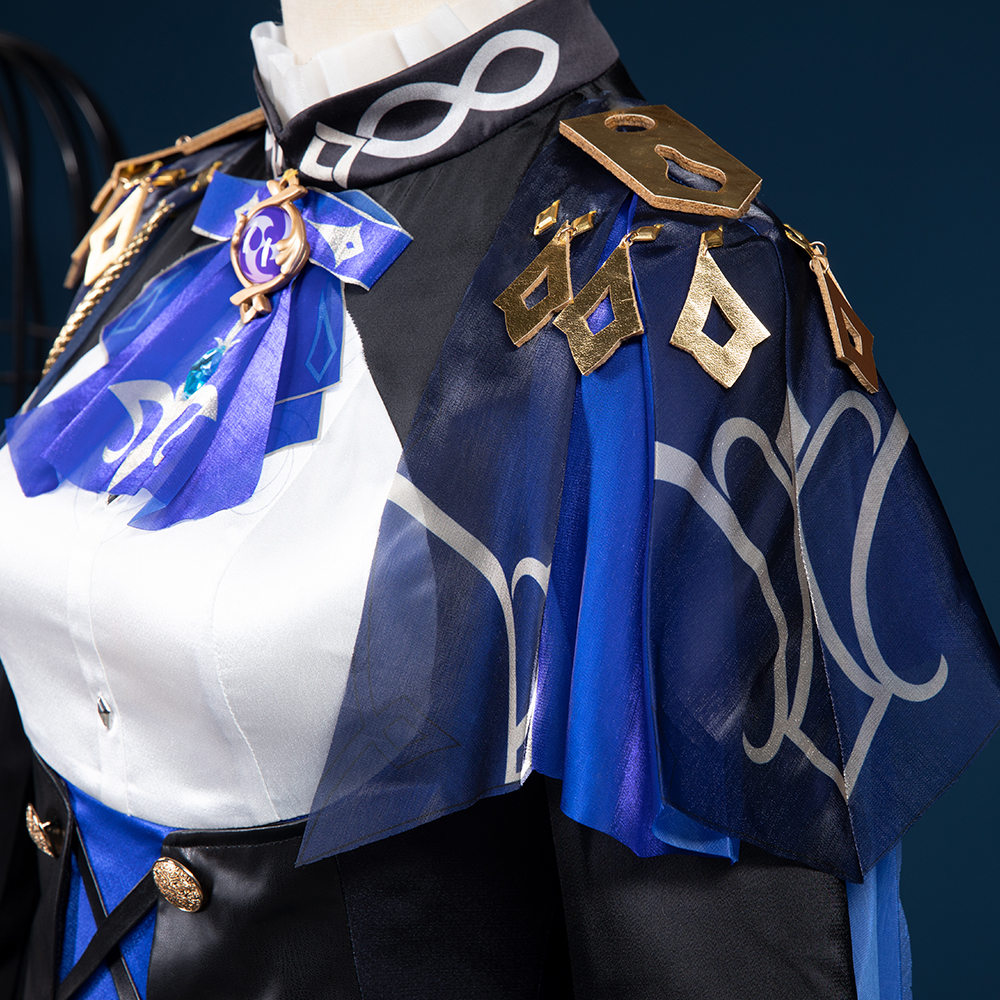 Game Genshin Impact Clorinde Cosplay Costume Halloween Costume Sets R20230179