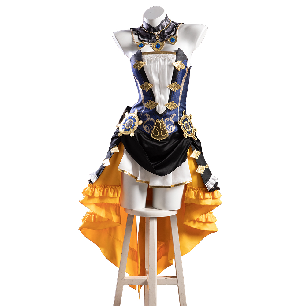 Game Genshin Impact Navia Caspar Cosplay Costume Halloween Costume Sets R20230181