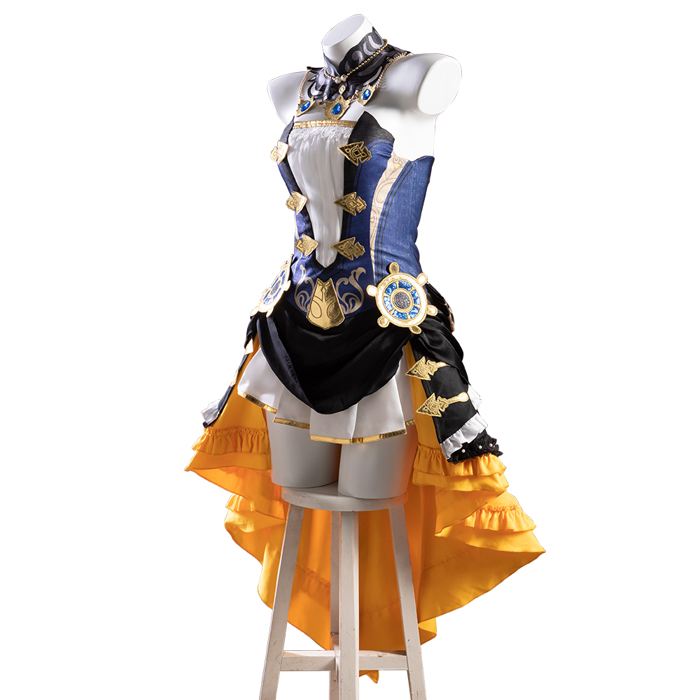 Game Genshin Impact Navia Caspar Cosplay Costume Halloween Costume Sets R20230181
