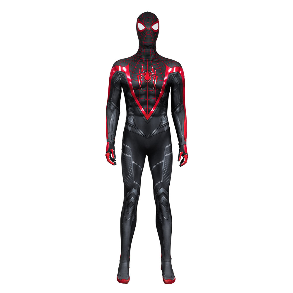 Marvel PS5 Spider-man 2 Miles Morales New Jumpsuit Zentai Cosplay Costume—Marvel Movies
