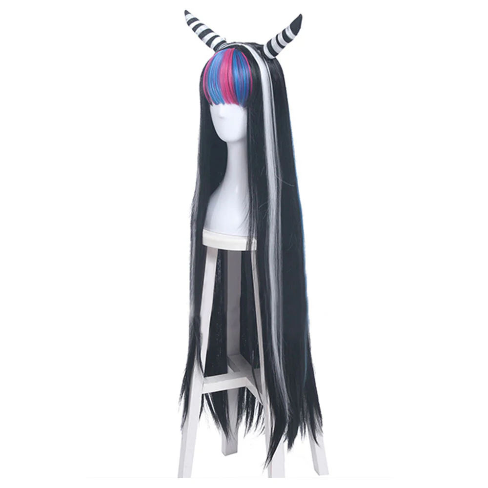 Danganronpa 2: Goodbye Despair Ibuki Mioda Black Cosplay Wig