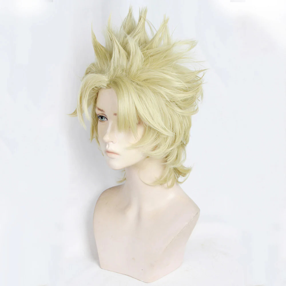 Jojo'S Bizarre Adventure: Battle Tendency Caesar Anthonio Zeppeli Light Golden Cosplay Wig